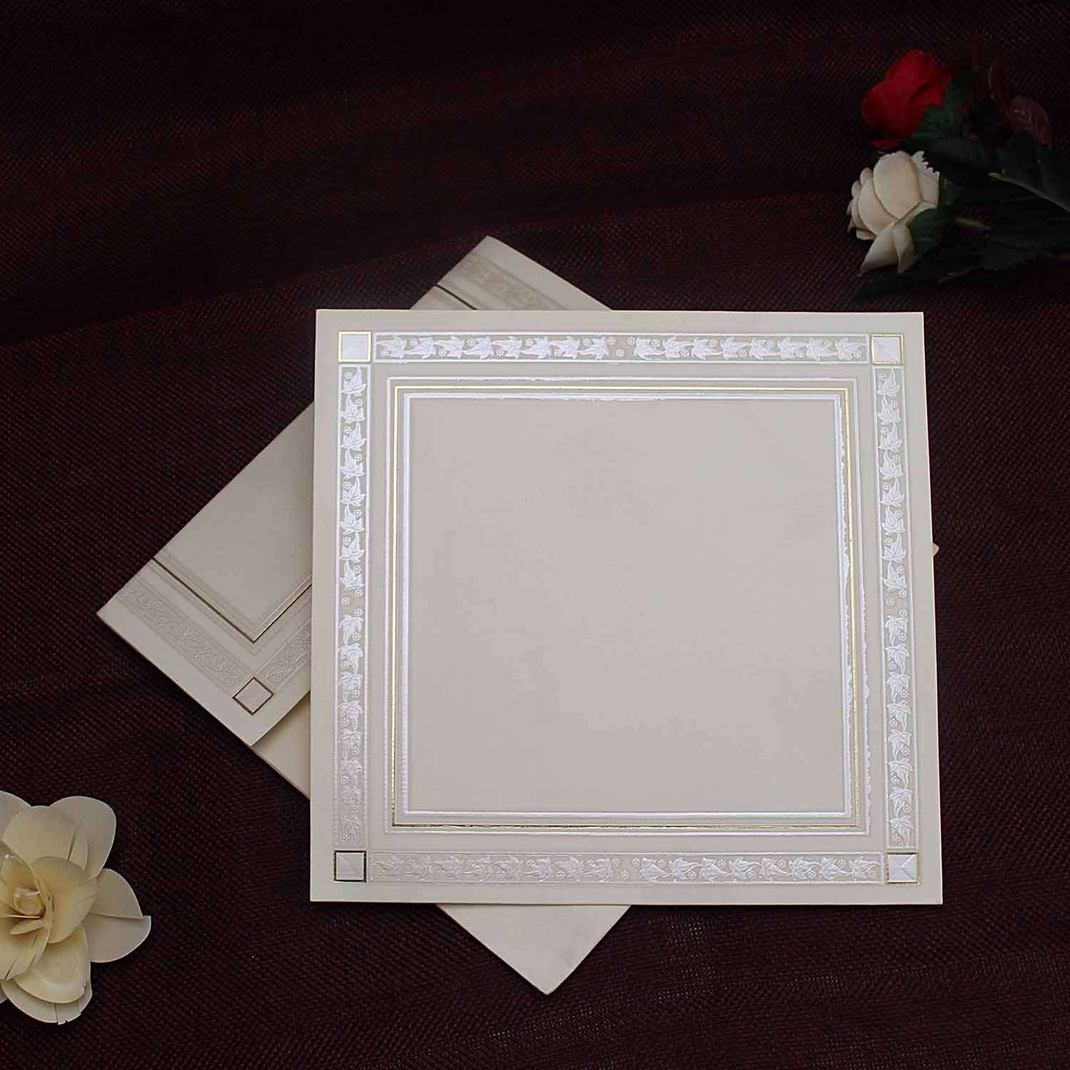 Insert Card Customized Foil Printing Card Square Card 
